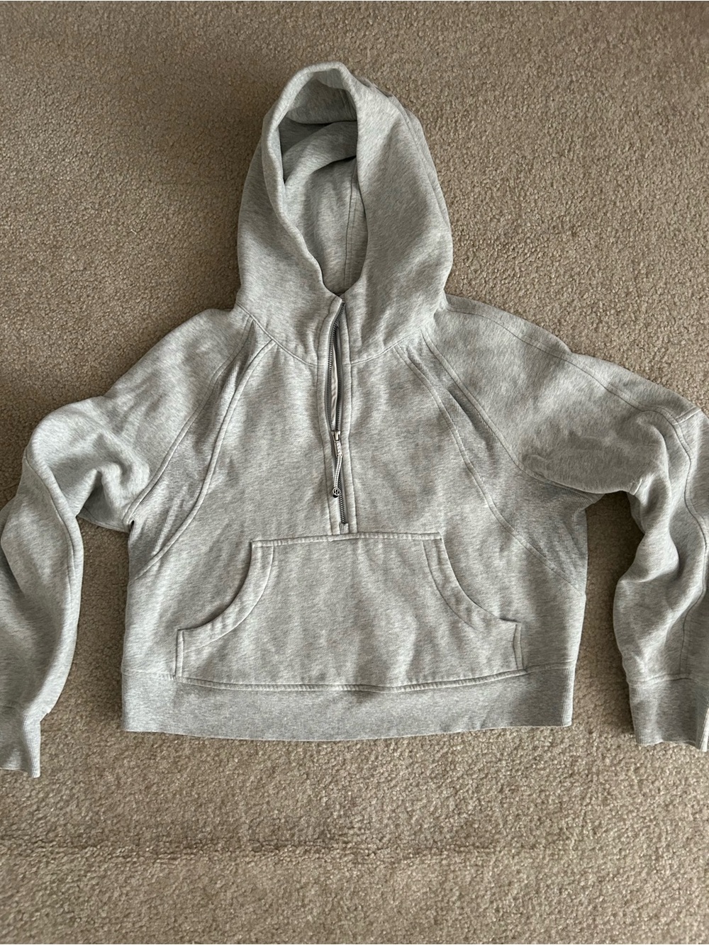 Lululemon Evolve Scuba Oversized Half-Zip Hoodie- Gray Size M/L
